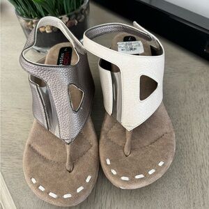REVERSIBLE MODROZI 2 pairs of shoes in one! Elegant Women's Sandals